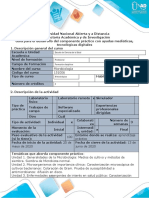 Guía Transitoria para El Desarrollo Del Componente Práctico-Laboratorio Microbiología