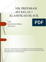 TEKNIK PREPARASI KARIES KELAS 1 KLASIFIKASI BLACK Copy1