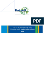 Informe de Benchmarking de Las Microfinanzas de Republica Dominicana 2012