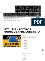 Exposicion NTC 1299 y 4023