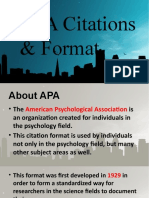 APA Citations & Format