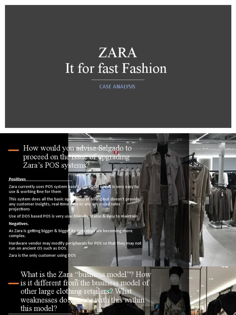 Zara It For Fast Fashion Case Analysis PDF