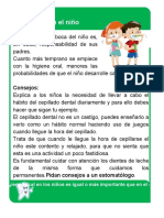 Higiene oral infantil previene caries