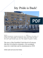 Disability Prides Is Back - Essay by Debbie Qadri and Larissa Mac Farlane, 13 MB (22.6.2020)