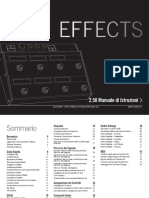 HX Effects 2.50 Owners Manual - Italian PDF