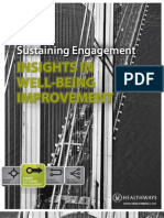 Sustaining Engagement - Insights in Well-Being Improvement