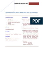 Instruções para Emissão de Ficha Catalográfica - Biblioteca CFCH