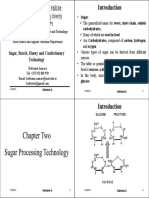 Sugar, Starch, Honey and Confectionary Technology: Carbohydrates