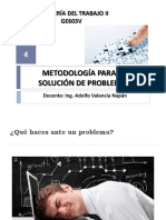 Ingeniería Del Trabajo II 04 - Metodología Solución de Problemas PDF