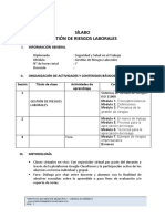 Sílabo - Gestión de Riesgos Laborales