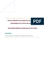 Informe de Resultados Evaluación 2015 - UNIANDES - 1 FEBRERO 2019