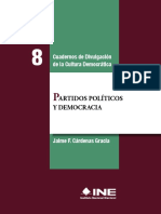 Cuadernos de Divulgación de La Cultura Democrática Partidos Políticos y Democracia PDF