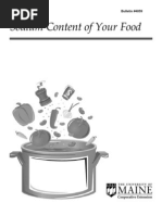 Sodium Content of Your Food: Bulletin #4059