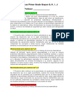 observaciones  y recomendaciones secundaria primer grado