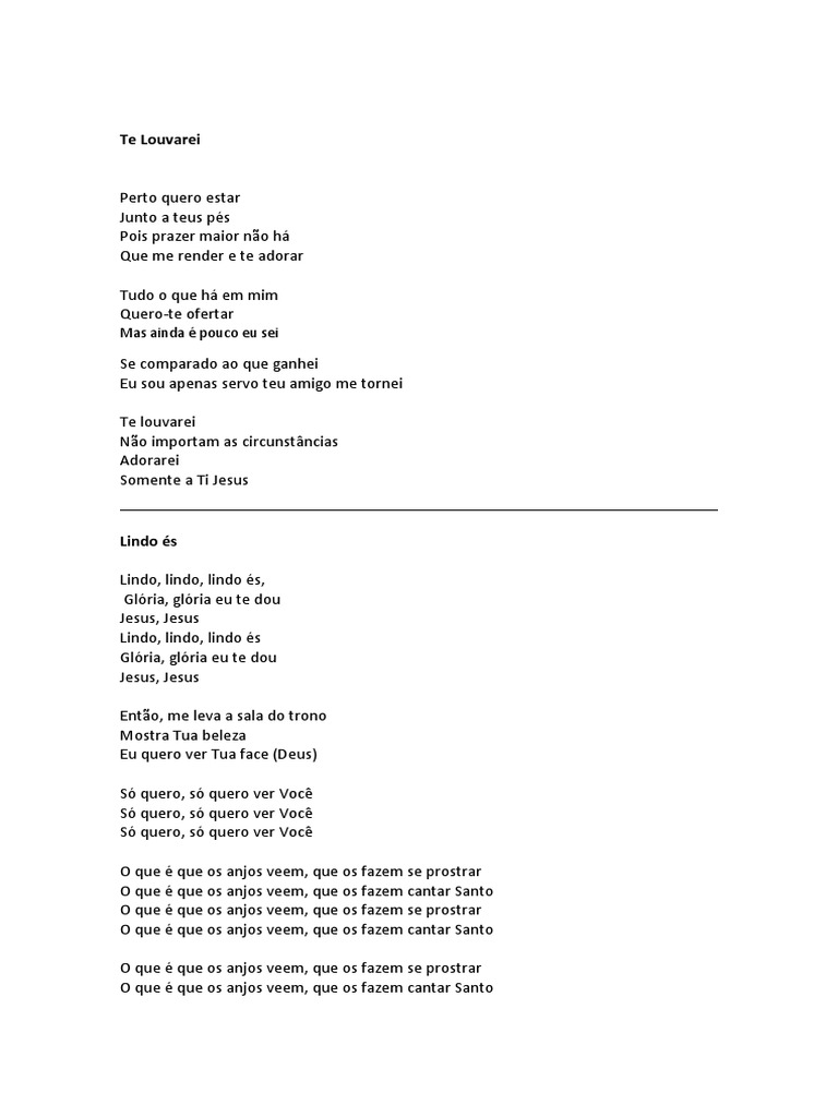 Letras Anjo Santo scribd