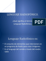 Power Point Del Lenguaje Radiofónico.