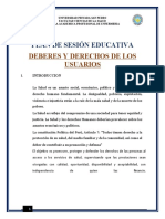 Plan de Deberes y Derechos Del Usuario