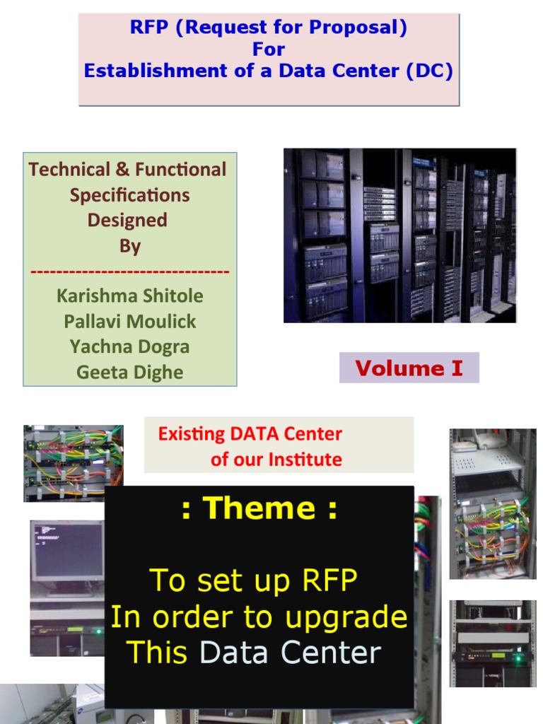 Data Center RFP Specifications Document | PDF | Network Switch ...