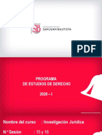 Investigación Jurídica Semana 8 Sesiones 15 y 16