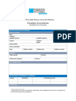 Formulario de Postulación Modalidad Tesis Terminada