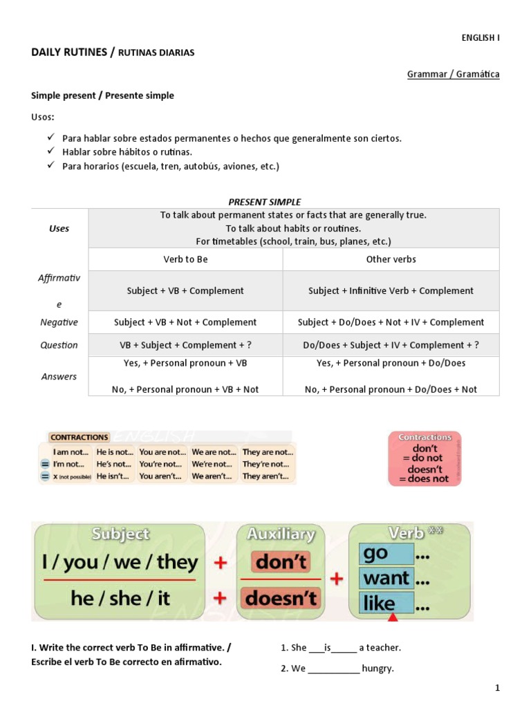 Mat Inglés I sem 4 PDF Semiotics Grammar