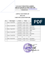 Jadwal Ujian Sekolah 2020