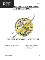 Dav Institute of Engineering and Technology: Computer Networks Practical File