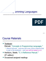 Programming Languages: Slide 1