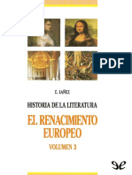 Iáñez, Eduardo (1989) - El Renacimiento europeo. Historia de la literatura universal 3