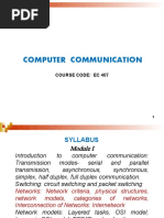 Computer Communication: Course Code: Ec 407