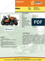 Tractor jardín profesional Husqvarna 17HP 38 7 posiciones