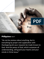 Dare To Pray