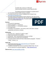 Guidelines For Content Writing PDF