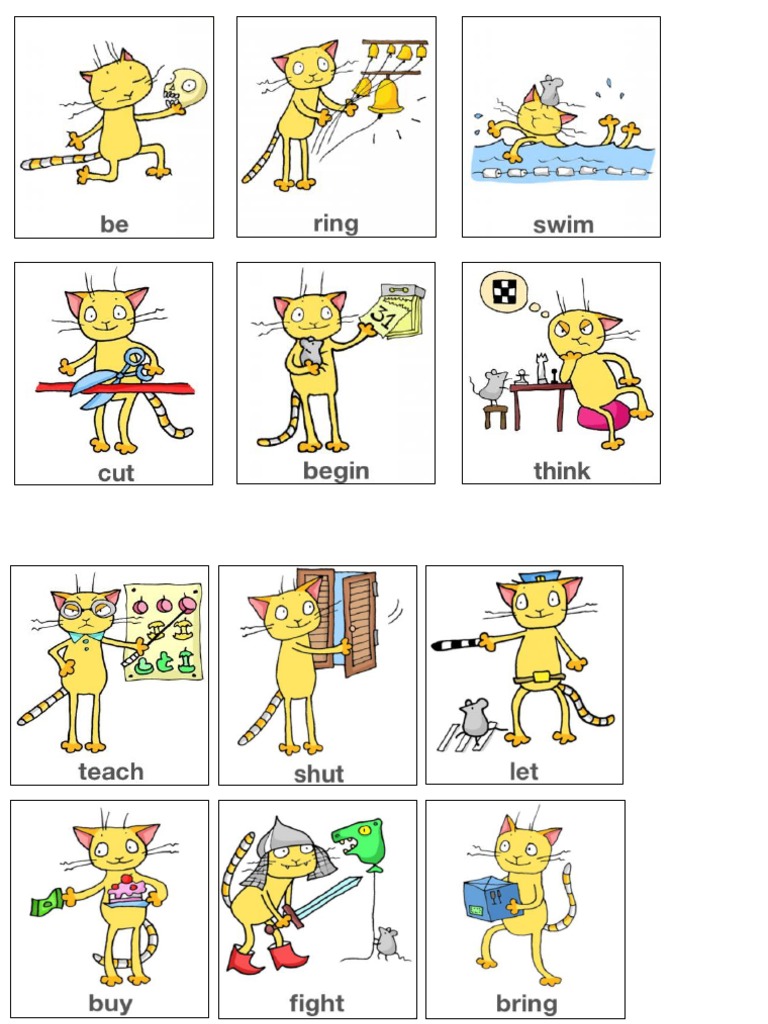 Irvy The Cat Irregular Verbs 1 PDF