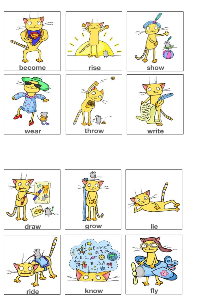 Irvy The Cat Irregular Verbs 2 PDF PDF