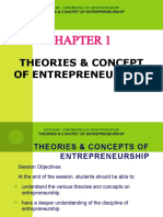 Theories & Concpet of Entrepreneurship