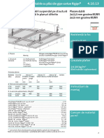 Plafon Nedemontabil - Structur Metalic Dubl Aezat N Planuri Diferite - RigipsRFRFI - 2x125 Sau 2x15 MM