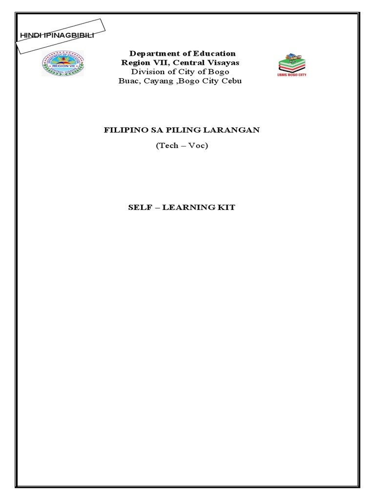 Piling Larang - Tech Voc - Emz - C1.1 | PDF