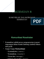 Dasar Dasar Promosi Kesehatan Pertemuan 8