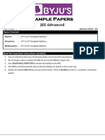JEE Advanced Sample Paper Part I 5