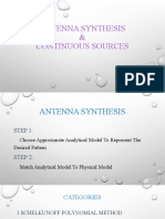 Antenna Synthesis & Continuous Sources