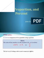 Ratio, Proportion, and Percent: Presented By: John Darryl M. Genio Bocobo #3