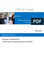 Microsoft Official Course: Planning and Implementing Storage
