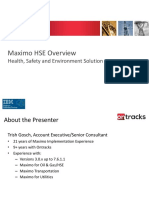 Maximo HSE Overview: Health, Safety and Environment Solution