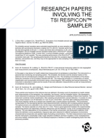 Research Papers Involving The Tsi Respicon™ Sampler: Application Note Iti-080
