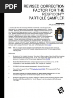 Revised Correction Factor For The Respicon™ Particle Sampler