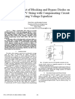 A Study On Effect of Blocking and Bypass Diodes On Partial Shaded PV String With Compensating Circuit Using Voltage Equalizer