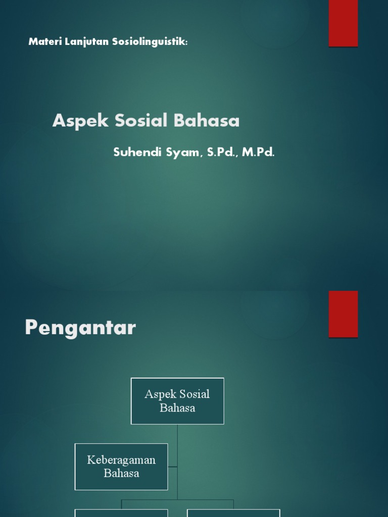 [JUDUL] Aspek Sosial Bahasa Ragam dan Fungsi Bahasa dalam Komunikasi