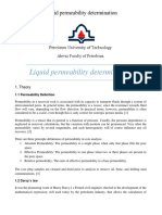 Liquid Permeability Determination