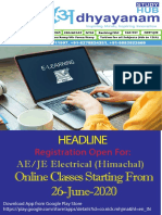 Headline Online Classes Starting From 26-June-2020: Registration Open For